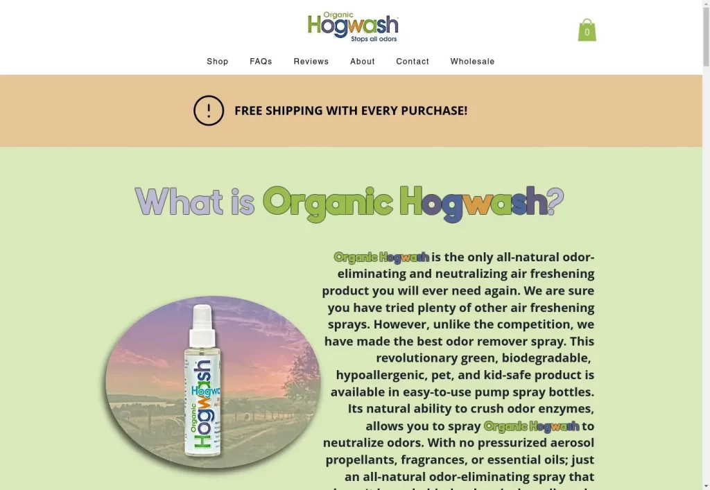 Organic Hogwash Wix Store